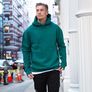 Sweat à capuche surdimensionné épais et lourd pour homme avec logo personnalisé imprimé, tissu en molleton français 460-650 g/m², anti-froissement, écologique, livraison directe - Product Image 5