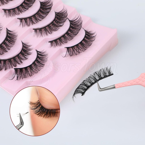 Pinzas antiestáticas para pestañas con marca OEM para estudio de pestañas o uso en salón de belleza - Product Image 6