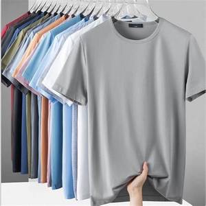 Pack de t-shirts en coton pour hommes, mode Y2K, vêtements décontractés d'été, couleurs unies, surplus de marques, stock original en surplus - Product Image 3