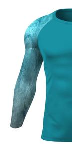 เสื้อแรชการ์ดแบบระเหิดสำหรับผู้ชายผ้าโพลีเอสเตอร์แขนยาว - Product Image 5