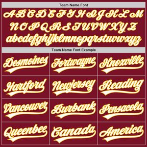 Camisetas Rojas Letras amarillas impresas sublimación personalizada Softball béisbol botón Jersey 2 botones béisbol Club Jersey venta entera - Product Image 4
