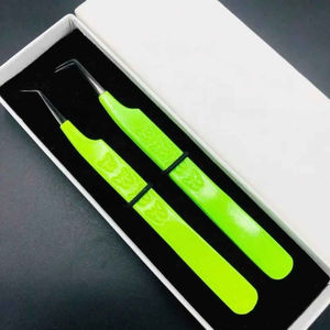 ชุดแหนบขนตาแบบมืออาชีพชุดสำหรับต่อขนตาสแตนเลสกันแม่เหล็กที่จับสบายแยกปริมาณ10มม. - Product Image 1