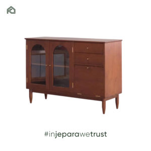 Armoire à chaussures moderne en teck massif, grande capacité, rangement simple, montage mural, villa, salon, hôtel - Product Image 3