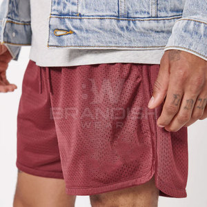 กางเกงขาสั้นตาข่ายสีทึบกางเกงขาสั้นตาข่ายระบายอากาศได้ดี - Product Image 3