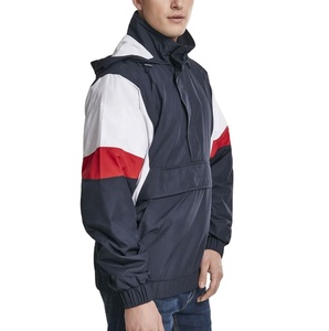 2026 New Fashion <b>Men</b> Windbreaker Hoodie <b>Jacket</b> With Zipper Lightweight Custom Logo 100% Polyester Windbreaker <b>Jacket</b> - Product Image 3