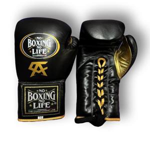 Gants de boxe No Boxing No Life, en cuir véritable de haute qualité, avec logo personnalisé et design complet, gants de kick-boxing - Product Image 1