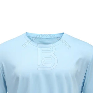 100% chemises de pêche légères en polyester Logo personnalisé Sublimation Design solide - Product Image 5