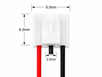 Kabel Konektor Daya HY2.0 3P Custom, Harness Kabel 2 Pin, Kawat Tembaga Timah untuk Baterai Lithium, Kamera, dan Instrumen