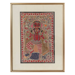 Art mural et tapisserie sur toile au design bohème abstrait rose et violet, peinture élégante avec motif stylé - Product Image 1