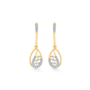 18k Gold Vintage <b>Sapphire</b> <b>Drop</b> <b>Earrings</b> for Women Pearl Diamond Ruby Wedding Gift - Product Image 1