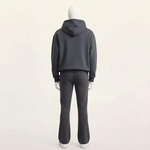 ชุดวอร์มผ้าฝ้าย 100% สำหรับฤดูหนาว แบบยูนิเซ็กซ์ พร้อมโลโก้สั่งทำ แฟชั่นสตรีทแวร์ ชุดลำลองสำหรับผู้ชาย - Product Image 2