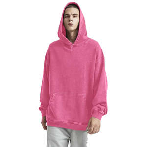 Ensembles de pantalons de survêtement à capuche de haute qualité Survêtements surdimensionnés avec logo personnalisé Survêtements lavés à la pierre Survêtement lavé à fermeture éclair pour hommes - Product Image 4