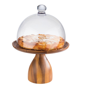 Wholesale Customized Wood Cake Platter Tray <b>Tools</b> Decorative Serving Platter and <b>Dessert</b> Dome Container for Home Use - Product Image 3