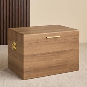 Joyero de madera de cuero negro con organizador de almacenamiento de diseño dorado protege anillos collares pulseras y accesorios con estilo - Product Image 3