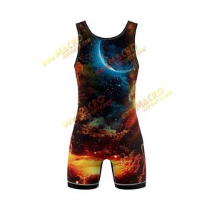 Último diseño de secado rápido para hombres camiseta de lucha cómoda y duradera ropa deportiva personalizada traje de lucha para atletas - Product Image 4