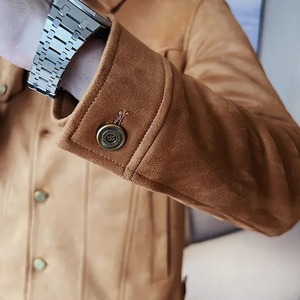 Vestes en cuir véritable pour hommes élégantes, imperméables et réversibles, manches longues, couleur/logo personnalisés, prix bas, prêtes pour l'hiver - Product Image 4