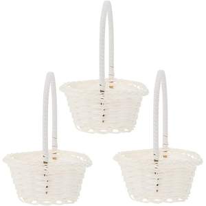 Almacenamiento de flores tejidas de estilo pastoral, diseño multifuncional hecho a mano para decoración del hogar para sala de estar, dormitorio, Oficina - Product Image 1