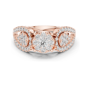 Bague pour femme en diamant de laboratoire 0,844 CT, clarté VVS-VS EF, disponible en or 18 carats, 14 carats, 10 carats et argent 925, rose, jaune, blanc - Product Image 1