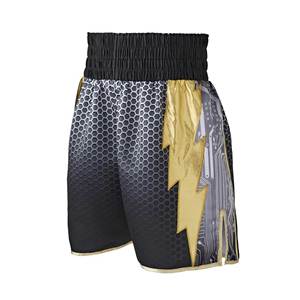 Short de boxe personnalisé pour hommes taille élastique motif solide 100% short tricoté en polyester brodé OEM service disponible - Product Image 4