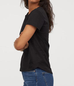 À la mode séchage rapide tenue décontracté personnalisé Logo impression femmes porter haut court 100% coton de qualité supérieure - Product Image 5