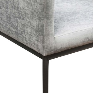 GSD68041 Single Premium Armchair 12 Square Iron Legs Upholstered with Artificial Leather Square One <b>Seat</b> <b>Sofa</b> Set - Product Image 4