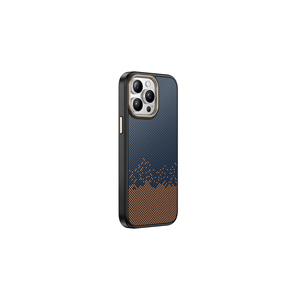 Étui de protection anti-traces de doigts en fibre de carbone compatible MagSafe pour iPhone 14 Pro Max 13 Pro - Gris élégant - Product Image 4