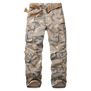 Vente en gros Pantalon cargo camouflage personnalisé multi-poches droit d'extérieur avec cordon de serrage Pantalon élastique pour homme Pantalon de survêtement pour homme - Product Image 3