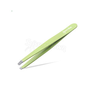 Pinzas para cejas de acero inoxidable de alta calidad para maquillaje, pinzas para cejas con embalaje personalizado - Product Image 1