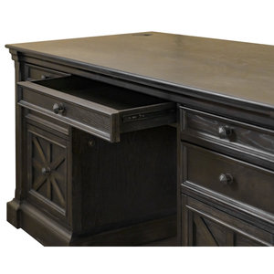 Allaraji Executive <b>Desk</b> <b>DESK</b>-0086 Rectangular Engineered Wood Computer Workstation - Product Image 6
