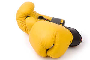 ถุงมือชกมวยหนัง PU แข็งแรงระดับมืออาชีพสำหรับผู้ที่ชื่นชอบศิลปะการต่อสู้ - Product Image 2