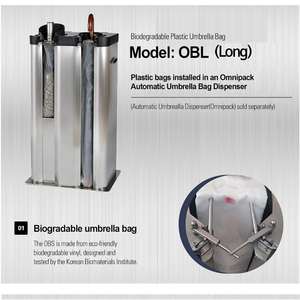 [ECO-OBL] Pour les grands magasins, sacs parapluie en plastique réduisant la consommation, utilisation avec machine d'emballage automatique légère, emballage écologique inodore - Product Image 5