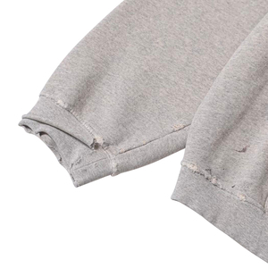 Haute qualité Vintage Street Style hommes surdimensionné broderie Logo à capuche ample pull décontracté polaire tissu hiver à capuche - Product Image 4