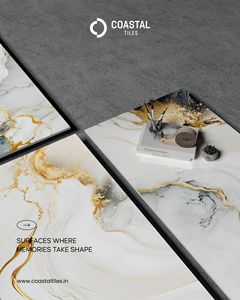 Azulejos de porcelana con efecto dorado de 60x120 cm, colección 2x4, azulejos dorados de alto brillo para suelo y pared. - Product Image 1