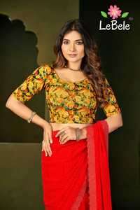 Blusa Elástica de Talla Grande para Mujer, Blusa Sari Cómoda para Uso Diario con Tela de Primera Calidad - Product Image 3