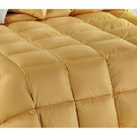 Couette d'automne en duvet moyen fabriquée en Italie, housse 100% coton, couleur unie, écoresponsable, douce, 180x260cm, également disponible en marque privée