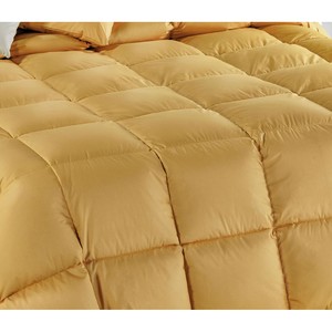 Edredón de plumón mediano hecho en Italia, cubierta de algodón 100%, edredón suave de color liso CM 180X260, también Etiqueta Privada - Product Image 3