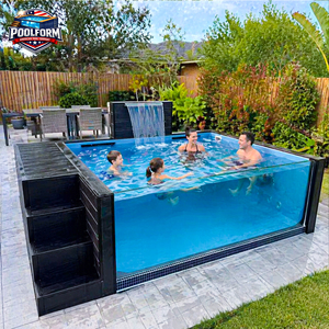 Luxury Seaside Resort Above Ground <b>Pool</b> with LED <b>Lighting</b> System Modern Prefabricated Fiberglass Swimming <b>Pool</b> - Product Image 5