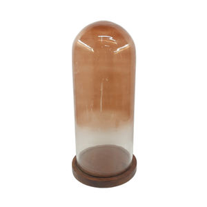 Soporte de pastel de madera de acacia con cúpula de vidrio Color nogal para cocina y mesa Soporte de pastel de propósito decorativo hecho a mano - Product Image 2