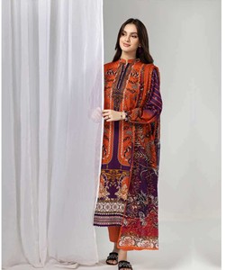 Salwar kameez – robe de pelouse 3 pièces à manches longues, élégante, nouvelle collection, offre spéciale - Product Image 6