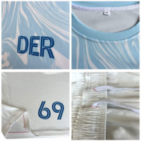 Fabricante Personalizado de Camisetas de Fútbol Profesionales, Manga Corta, Cuello en V, Transpirables, Elásticas en Cuatro Direcciones, Poliéster/Nailon