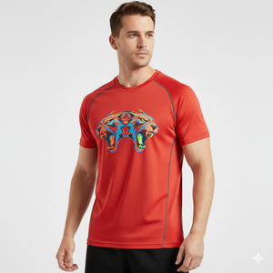 Camiseta Deportiva de Cuello Redondo para Hombre, Tela Suave, Manga Corta, Ropa de Entrenamiento, Logotipo Personalizado, Transpirable, Ligera, Cómoda para Uso Diario - Product Image 1