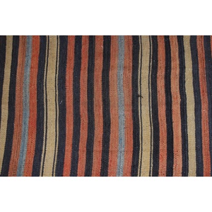 Turkish 2.1x11.2 ft Rug, Kilim Vintage Rug, <b>Brown</b> Camouflage Rug <b>Wool</b> - Product Image 4