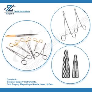 Portaagujas Mayo-Hegar para Cirugía Oral, 18 cm, Acero Inoxidable de Alta Calidad, Manual, Certificado CE, Reutilizable, Uso Hospitalario, Pakistán - Product Image 4