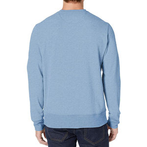 Jersey de mezcla de lana de invierno para hombre, jersey de lana de algodón suave y cálido, Jersey de punto de manga larga con cuello redondo para hombre - Product Image 4