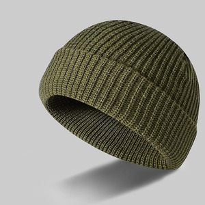 Gorro holgado de lana de punto para hombre y mujer, gorro de invierno cálido de gran tamaño para exteriores, gorro de esquí, gorro a rayas de Hip Hop - Product Image 2