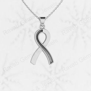 925สเตอร์ลิงเงินเต้านมสำหรับมะเร็งเต้านมการตั้งค่าว่างเปล่าจี้กึ่งติดของที่ดีสำหรับขี้เถ้าและเรซินทำงานนมแม่ - Product Image 4