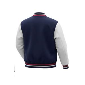 Veste de baseball universitaire en tissu Letterman pour hommes, broderie en chenille, patchs en laine, vestes universitaires - Product Image 2