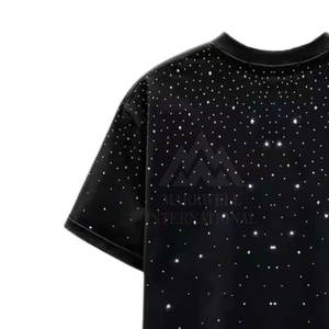 Camisetas de Manga Corta para Hombre de Alta Calidad con Pedrería, Camisetas con Estampado por Sublimación y Pedrería para Hombre - Product Image 3