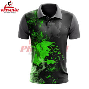 Nouveau Polo de Sport de Golf pour Hommes à Séchage Rapide Logo Personnalisé Manches Courtes Vêtements de Tennis pour Hommes Jersey Respirant Polo Sublimé - Product Image 5
