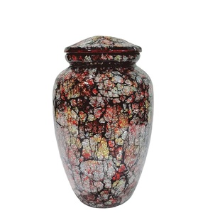 Urna funeraria de aluminio de tamaño adulto grande hecha a mano, urna funeraria personalizada de arrecife negro con Ashesurn de Metal aplicado a mano de tamaño Individual - Product Image 4